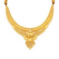 Opulent Rawa Work Gold Necklace Set