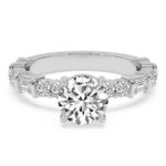 Enchanted Bliss White Gold Ring with Lab Diamond Accents