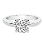 White Gold Azalea Classic Solitaire 1.5mm Lab Diamond Ring